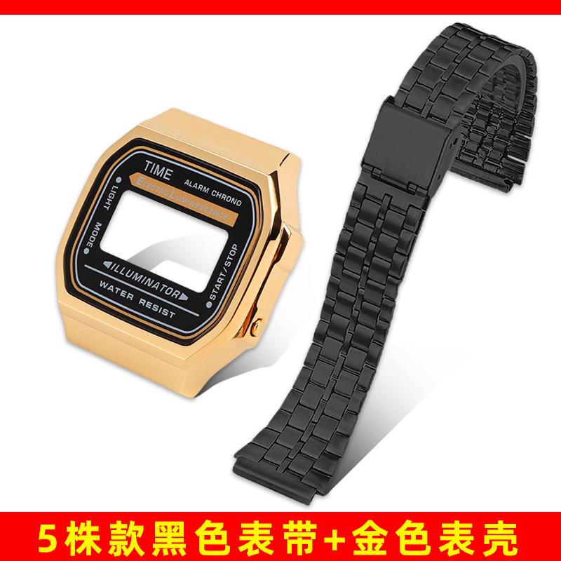 Мод-комплект A168 Стальной корпус Ремешок для часов Корпус Для G-SHOCK 3299 Casio A168WG Металлическая рамка Стекло Водонепроницаемое кольцо Аксессуары для ремешка