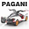 1:24 Huayra Senna Игрушечная Машинка Спрей Модели Суперкаров Металл Литье под Давлением Двери Открываются Рулевое Управление Передним Колесом Амортизация для Детских Подарков