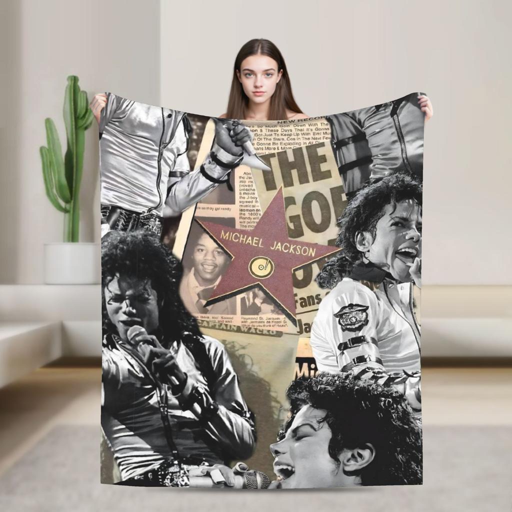 MJ Король Поп-музыки Майкл Дж-Джексон Супер Мягкое Одеяло Плюшевое Постельное Белье Пледы Смешной Диван Кресло Фланелевое Покрывало Чехол для Дивана-Кровати