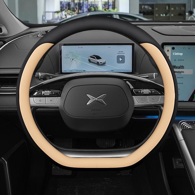 Совместимые чехлы на руль из кожи наппа для 24 моделей XPeng G6: X9, P7, P5, M03, G9 и G3 (только ручная работа).