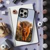 Милая Арт Шотландская Корова Для iPhone 15, Mini, 13, Max, 11, 16, 17, 14, Plus, 12, Pro, Для MagSafe, Магнитный Чехол Для Беспроводной Зарядки