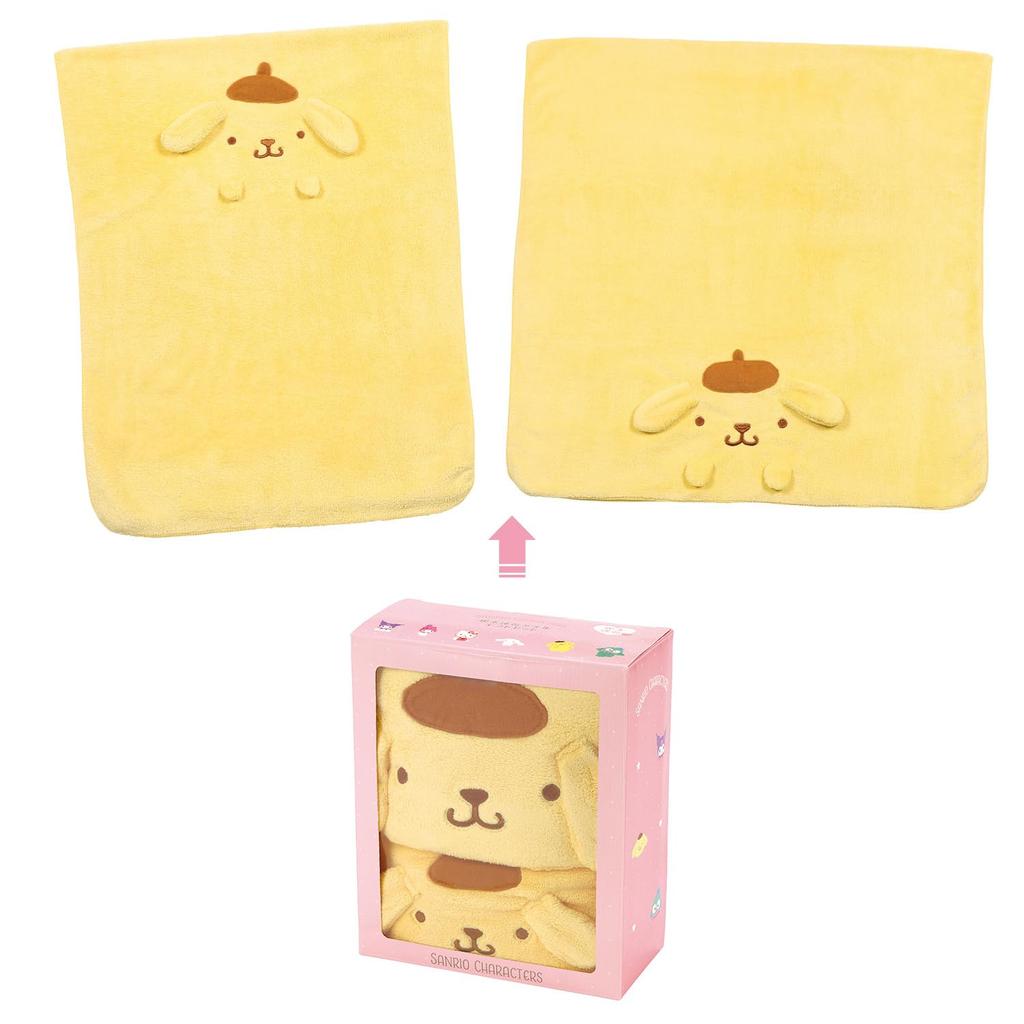 Skater Towel Gift Set Hair Drying Bath Sanrio SET1080 (2 Pieces) Towel, Towel, Absorbent, Quick-Drying, Pompompurin,