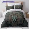 MayanMagicTotems Pattern Bedding Quilt Set Quilt Cover Pillowcase Home Decoration Birthday Gift (1 * duvet cover + 2 * pillowcase, without core)