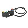 Motorcycle Handlebars Control Switch 5 in 1 Multi Function Headlight Turn Light Horn Switch for 2.2cm Handlebars