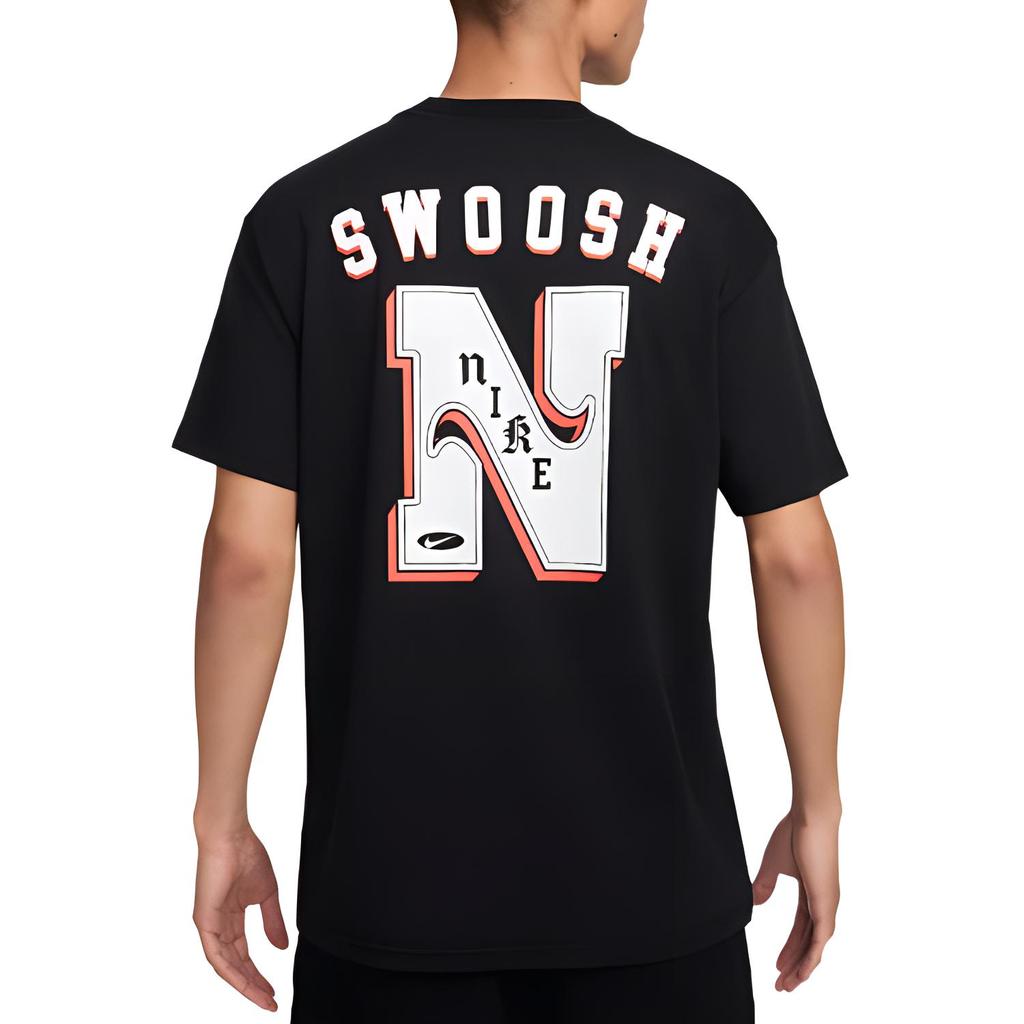 Nike T Shirts Men's Black Crew Neck Moderate Straight Fit FZ5386-010