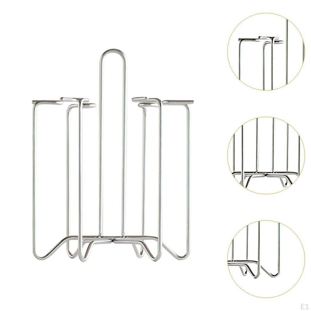 Держатель для стеклянных бутылок, сушилка для чашек с 6 крючками, прочный органайзер для кофейных кружек и чая