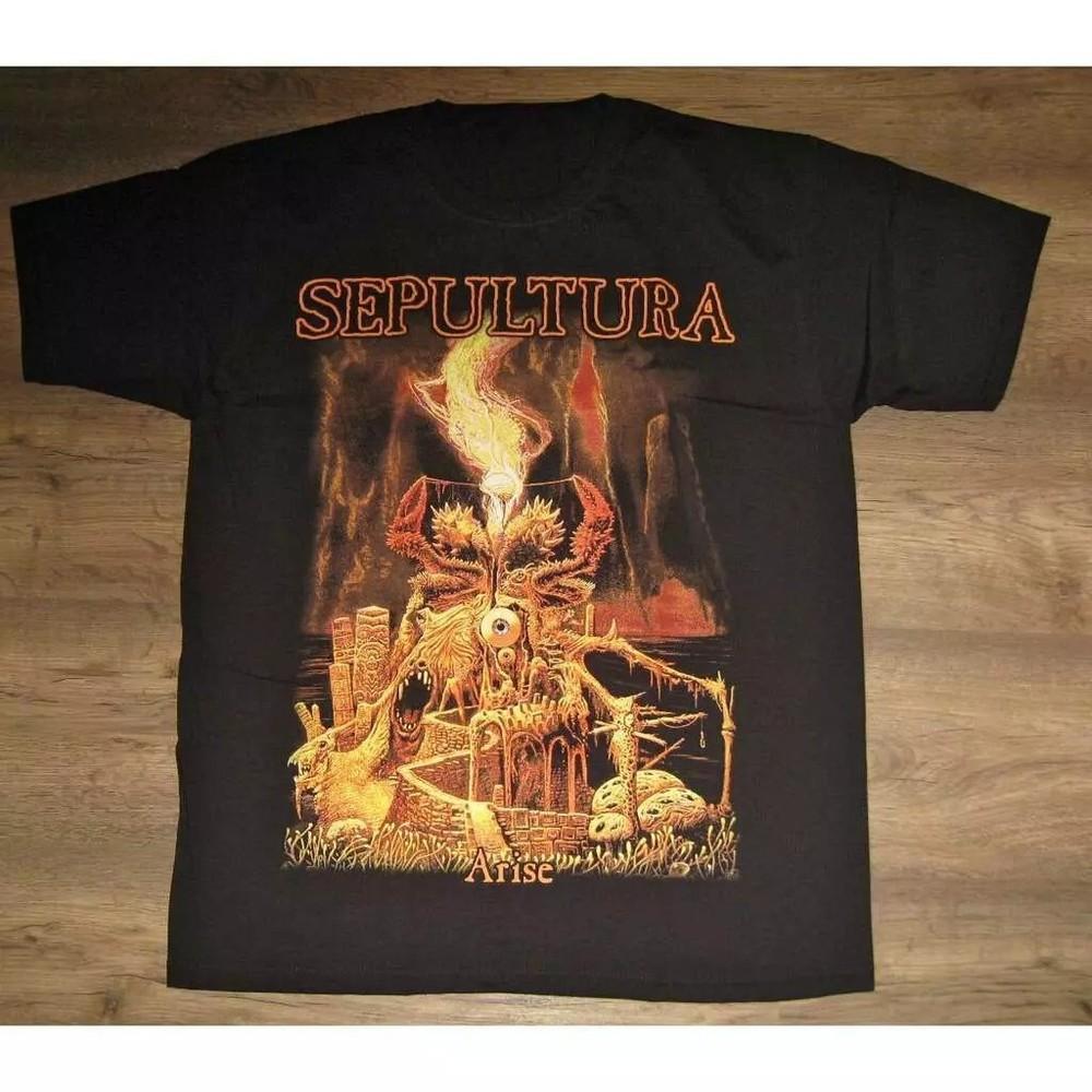 Футболка Sepultura Band Arise Хлопок Короткий рукав Унисекс S - 4XL Унисекс Футболка