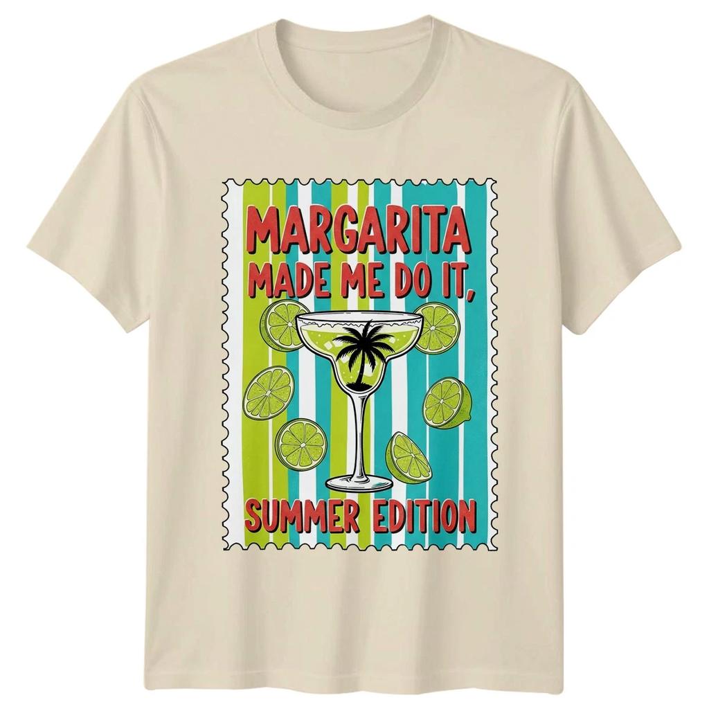 Margarita Made Me Do It T-Shirt Margarita Cocktail Summer Gift For Him And Her