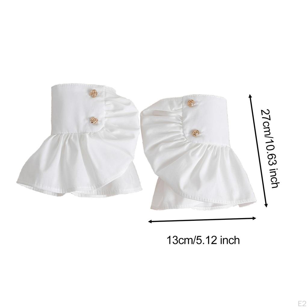 False Wrist Cuffs Fashionable Sleeves for Coat Blouse Clothing Decoration