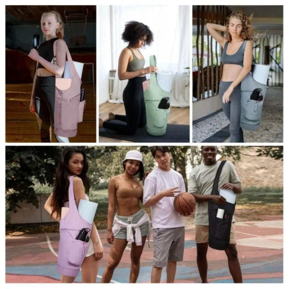 with Water Bottle Bag Yoga Mat Holder Bag Waterproof Wet Pocket Gym Bag Yoga Equipment Bag