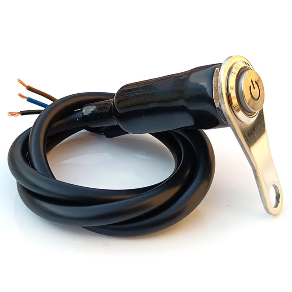 Motorcycle Switch On+off Handheld Aluminum Alloy Waterproof 12V Fog Lamp Motorcycle Horn Button Switch Motor Bike Accessories