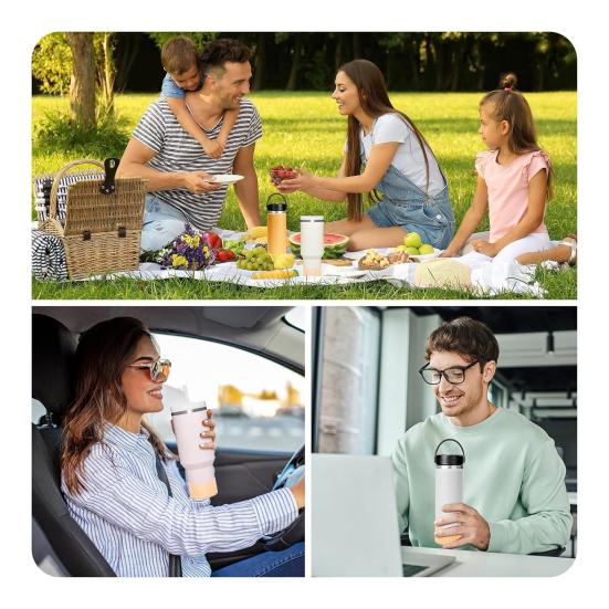 Silicone Cup Sleeve Glitter Anti-Slip Heat Insulation Cover Lightweight Water Bottle Pad