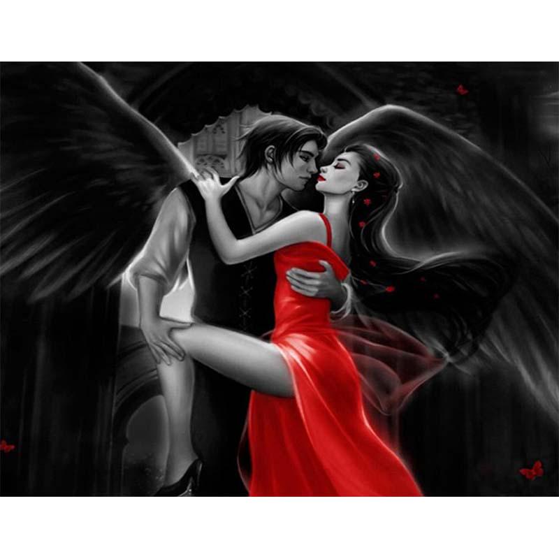 5D DIY Diamond Painting Cartoon Couple Diamond Embroidery Full Mosaic Kits Cross Stitch Home Decor Handmade Gifts