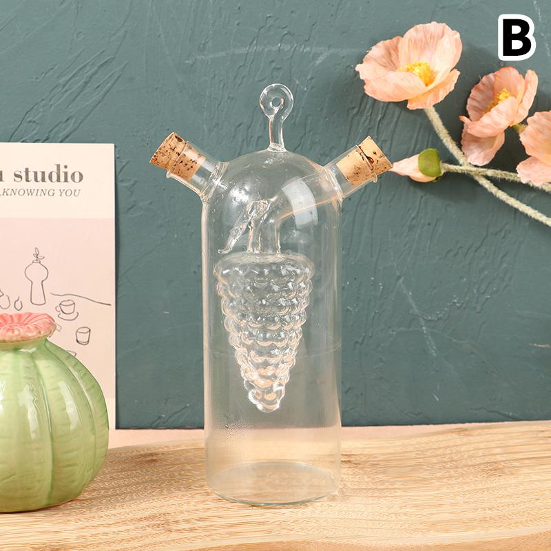 1 шт. 2-в-1 двухслойная бутылка, соус, масло, уксус, стеклянная бутылка, герметичные кухонные бутылки для хранения приправ, банки, кухонные инструменты