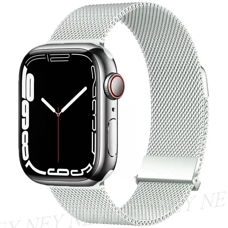 Milanese Loop for watch bands 44mm 40mm ultra 2 band 49mm 45mm 41mm 42-38-44mm strap bracelet iwatch series 8 7 6 SE 5 4 3