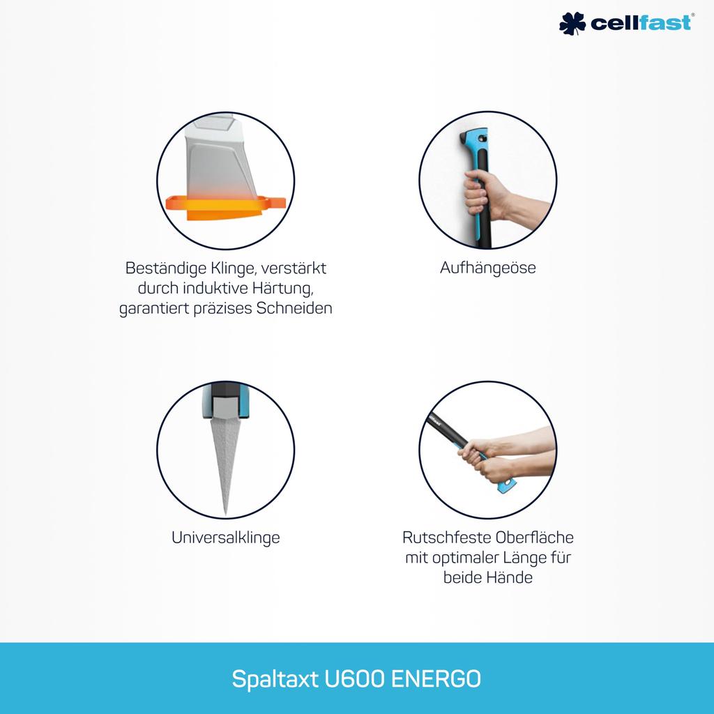 Cellfast Cellfast for and Outdoor Use All-Purpose Axle, 600.00, 260mm, Construction, Carpentry,