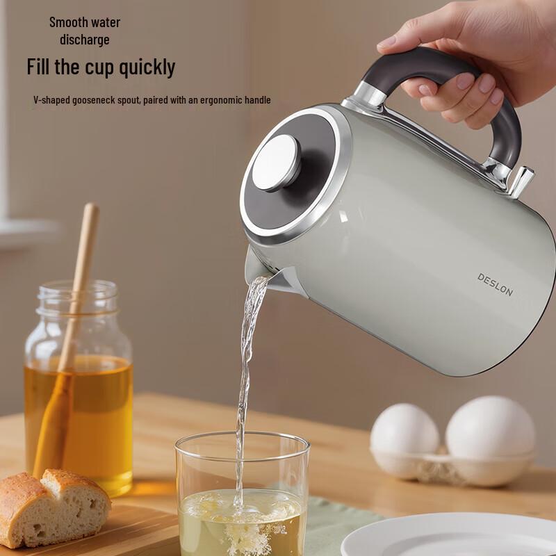 Desmond 1.8 л Электрический чайник из нержавеющей стали во французском ретро-стиле