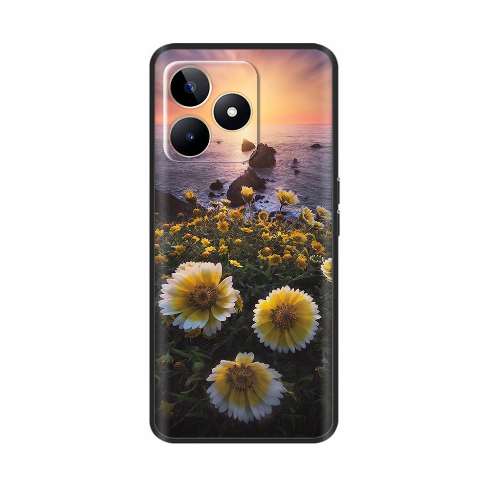 Чехол для OPPO Realme C53 Милый Мультяшный Чехол для Телефона Для Realme C53 C 53 Чехол Мягкий Силикон ТПУ Задние Чехлы Для Realme C53 Fundas
