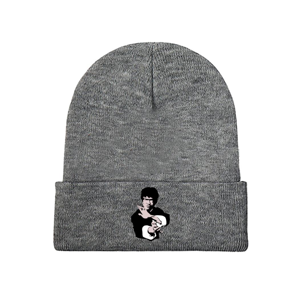 Брюс Ли о своей знаменитой вязаной шапке кунг-фу, шапочки, зимние шапки, теплые унисекс, хип-хоп, дракон, китайские шапки для женщин, подарки унисекс