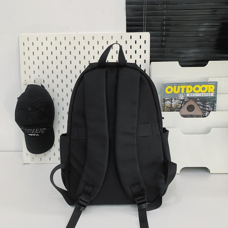 Женский однотонный рюкзак Мужской рюкзак Легкая дорожная сумка для компьютера Студенческий школьный рюкзак