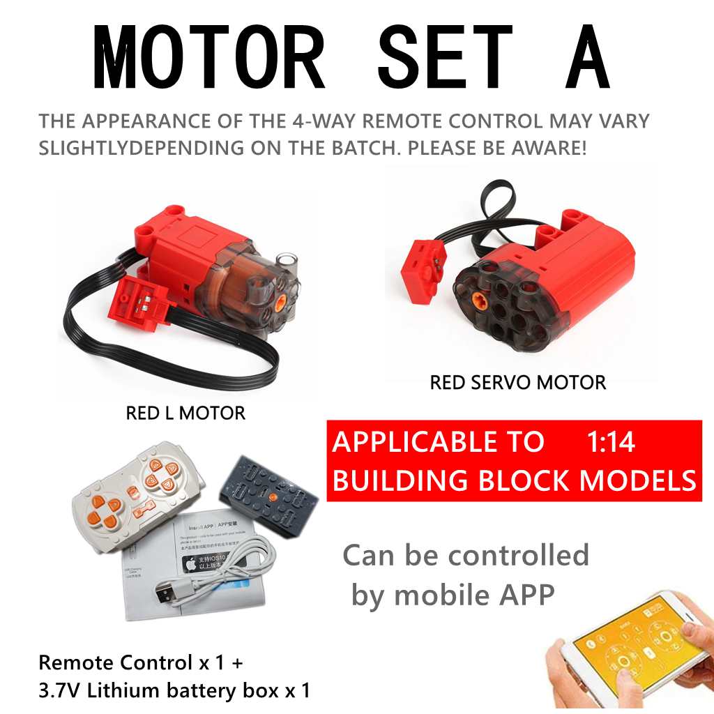 Технический Набор Моторов Детали Power Functions ИК Скорость Управление через Приложение Пульт Дистанционного Управления Батарейный Блок Серво Приемник Света PF Автомобильные Строительные Блоки