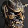 Маска Хання Демон Самурай Праджня Латексная Маска Для Косплея Реквизит Хэллоуин