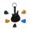 KDSSYFT Guitar Pick Bag Made of PU 5 Pieces with Guitar Picks Holder Ultra Light Convenient To Carry Guitar Pick Key Chain Music Lover Gift