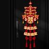 Китайский Новый Год Лошади и Знак Фу Настенное Годовое Украшение 2026 Красный Подвесной Декор для Двери Праздничный