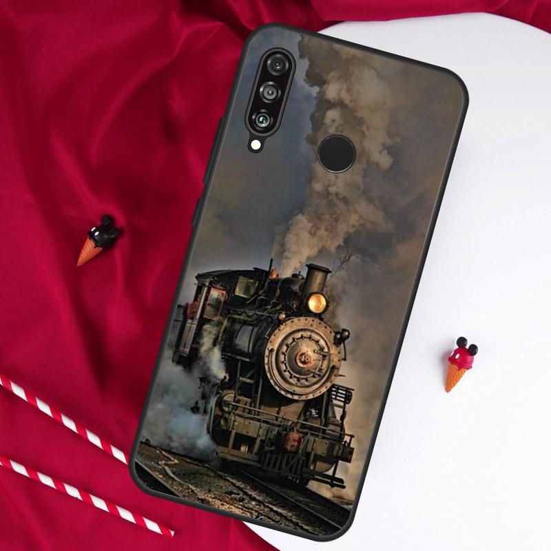 Классический паровоз Железная дорога Для Huawei Nova Y90 Y70 Y60 Y72 Y73 Y61 Y91 7i 8i 11i 12i 12s 9 10 SE P20 P30 P40 Lite Чехол