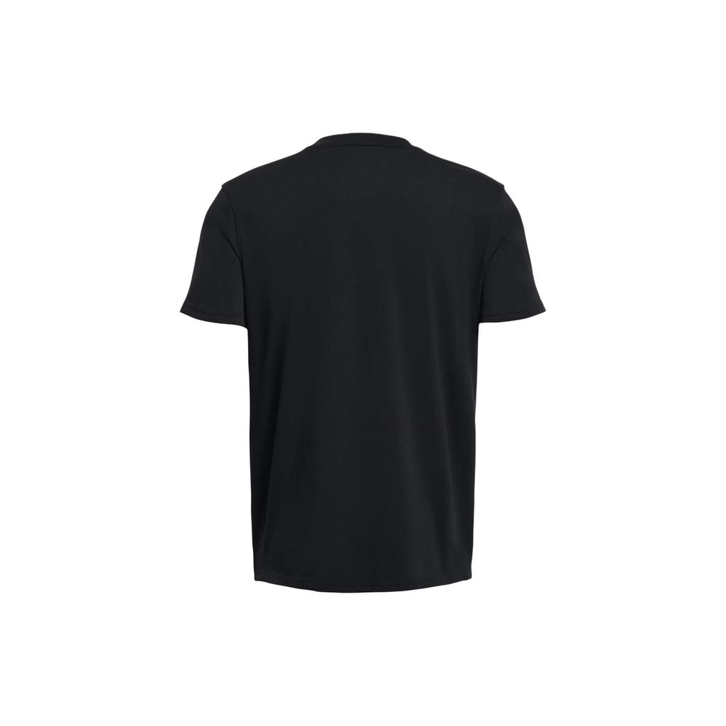 Under Armour Футболка с круглым вырезом и коротким рукавом с вышитым принтом, мужская, черная 1383379-001