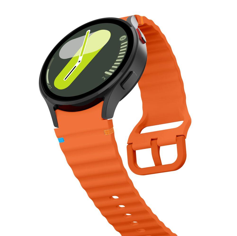 Tech-Protect Silicone Sport Samsung Galaxy Watch 4 / 5 / 5 Pro / 6 / 7 / Fe Orange