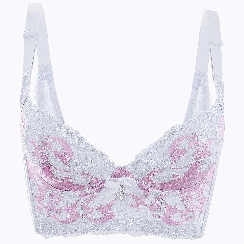 Gather Bra Women Lace Sexy Upper Support Bra Push Up Adjustable Invisible Bra Female Sensual Lingerie Fancy Underwear