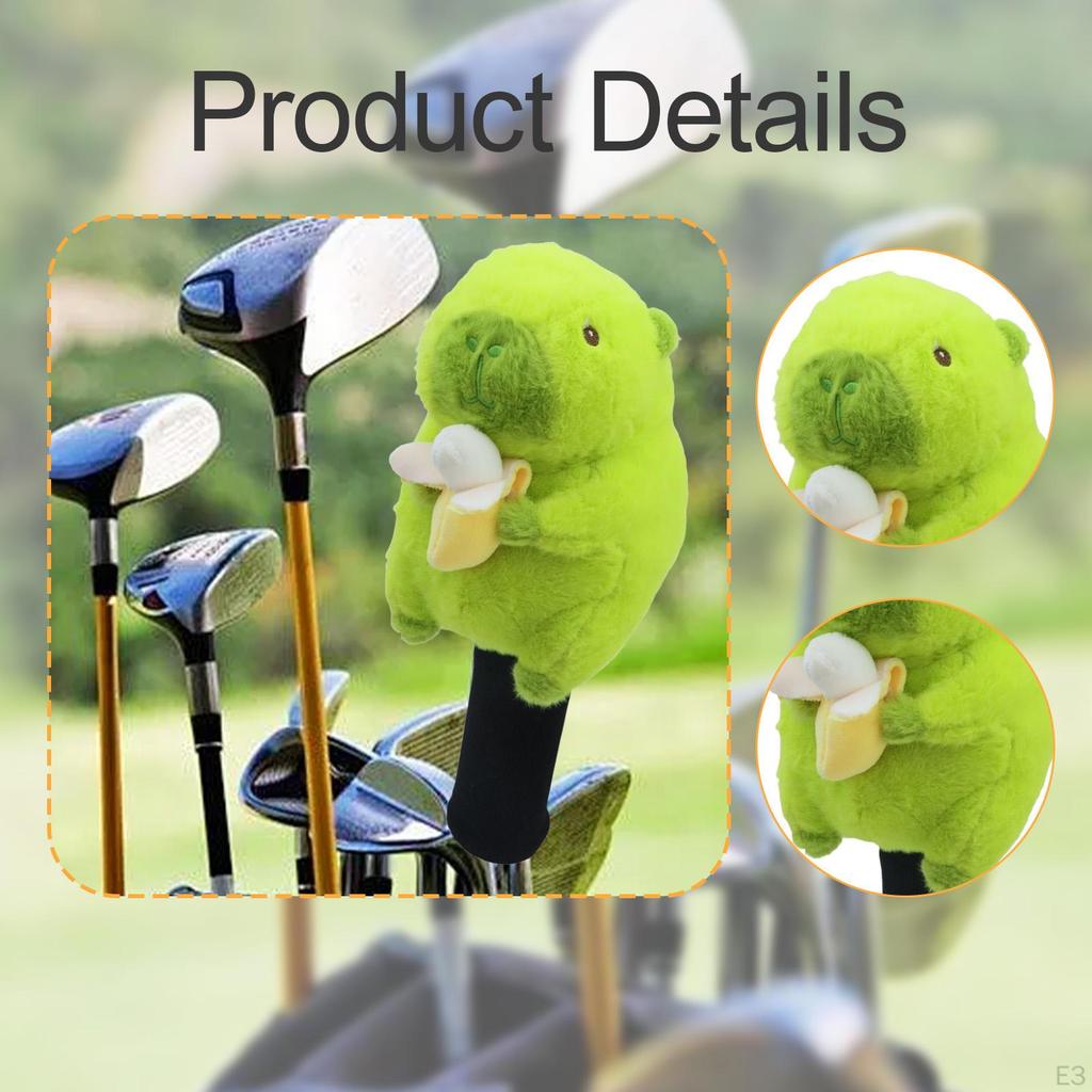 Плюшевый чехол Капибара для гольф-клуба Фэрвей Вуд, Защитный рукав от царапин