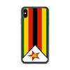 Coque iPhone - Multicolore - Drapeau Zimbabwe - Souple - TPU - Design Vertical