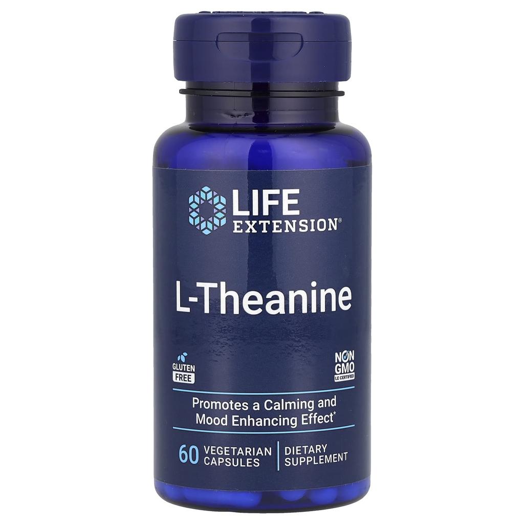 Life Extension L-theanine, 100mg, 60 Veggie Capsules
