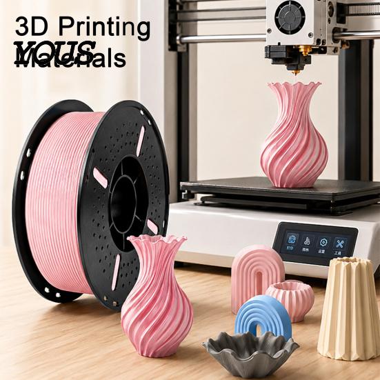 Матовый Филамент для 3D-принтера, PLA-филамент, Катушка 1 кг, Аккуратно Намотанный Печатный Материал 1,75 мм, Подходит для Большинства FDM-принтеров, Без Запутывания