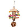Bird Chewing Toy Teeth Grinding Relieve Boredom Interesting Safe Healthy Pine Cone Nuts Corn Leaves