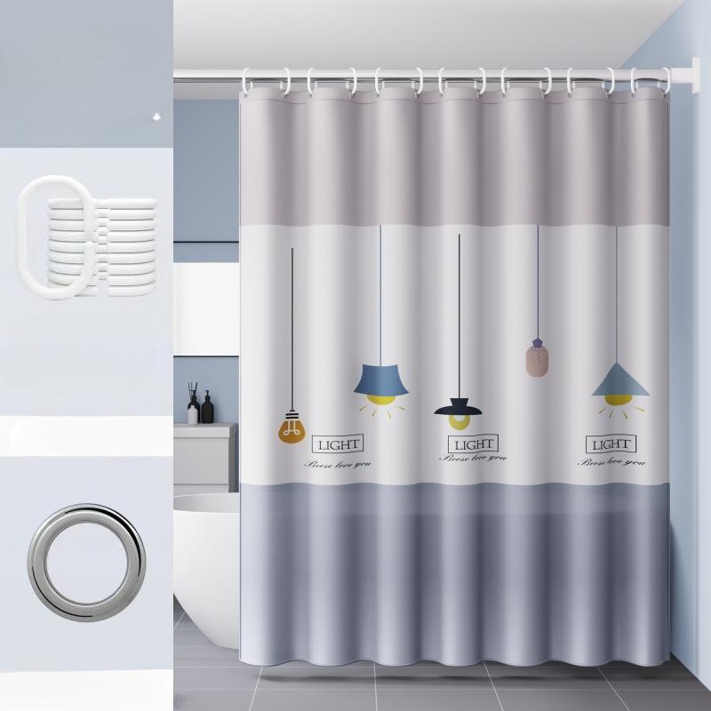 Водонепроницаемая и заплесневелая занавеска для душа, используется для окон, украшения комнаты, украшения дома