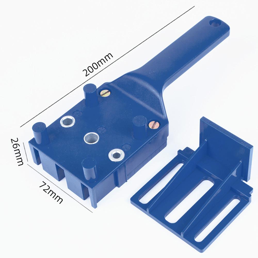 Woodworking Dowel Jig Fits 6 8 10mm Drill Bits Wood Drilling Doweling Hole Saw Tools Handheld Drill Guide with Metal Sleeve