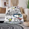 This adorable 3D Snoopy cartoon flannel blanket is comfortable and soft, perfect for use in bedrooms, beds, sofas, picnics, and