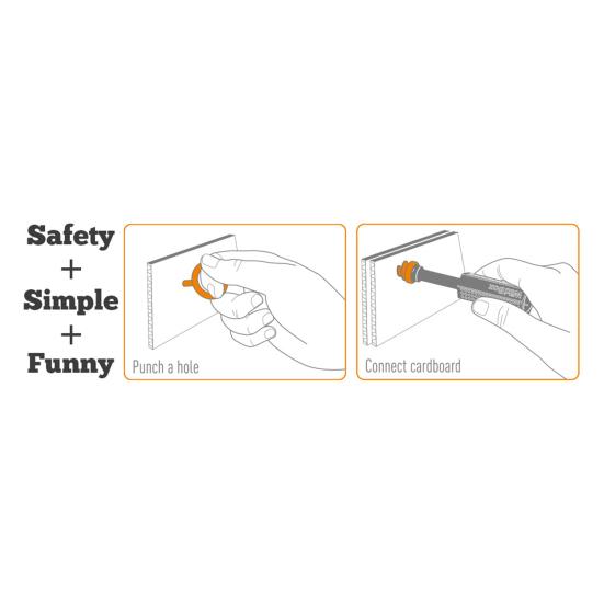 Набор инструментов для строительства из картона, экологически чистый, компактный, многофункциональный, многоразовый, набор инструментов для самостоятельного изготовления из картона, детская развивающая игрушка