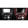 Для Ford Mustang 2015-2019 Красное углеволокно Декоративная накладка на панель CD Трим Стикер x1