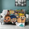 Total Drama Print Flannel Blanket High Quality Warm Comfortable Cover for All Seasons Perfect for Gifts Home Decor