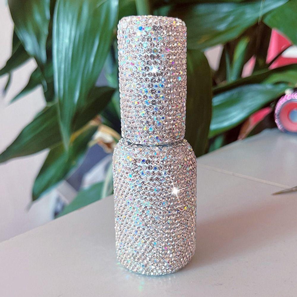 Portable Rhinestone Perfume Bottle Empty Cosmetics Vials Bling Spray Dispensers  Makeup