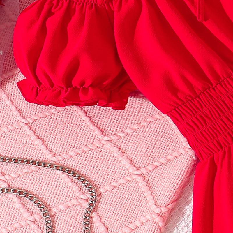 Платья для девочек, детские летние новые платья, платья принцессы для девочек 7-12 лет с рукавами-бутонами