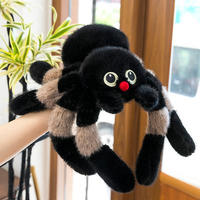 50см Мультяшная Плюшевая Мягкая Игрушка Большая Мягкая Подушка Имитация Куклы-Паука Трюк Подарок на День Рождения Каваи Украшение Комнаты Хэллоуин