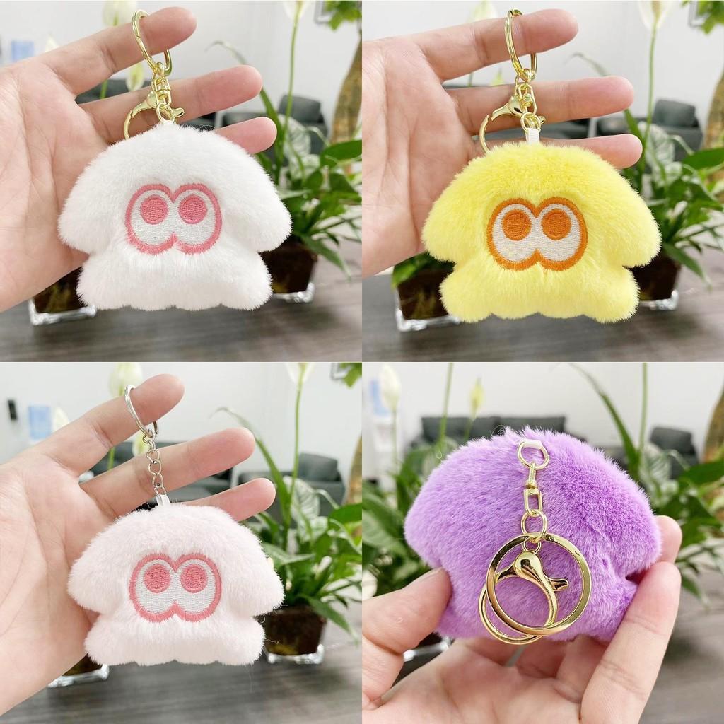 Colorful Squid Plush Keychain With Pp Cotton Filling Charming Backpack Decoration