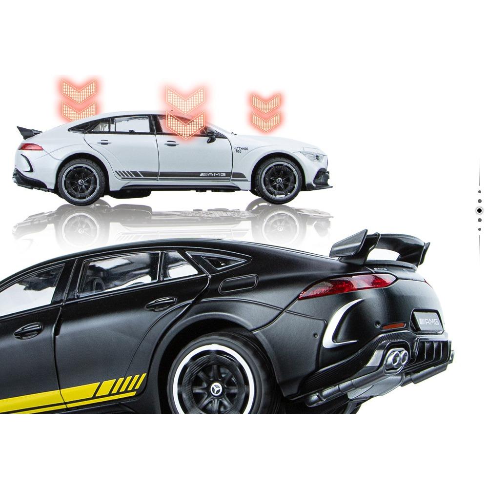 1/24 Mercedes Benz AMG GT63 спортивный автомобиль симулятор литья под давлением металлический сплав модель автомобиля звук свет инерционный механизм коллекция детская игрушка подарок