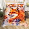 Fox Duvet Cover Sets for Kids Teens Quilt Covers Lightweight Down Room Decor Queen King Size 2 Pillowcase 1 Duvet Cover No Quilt