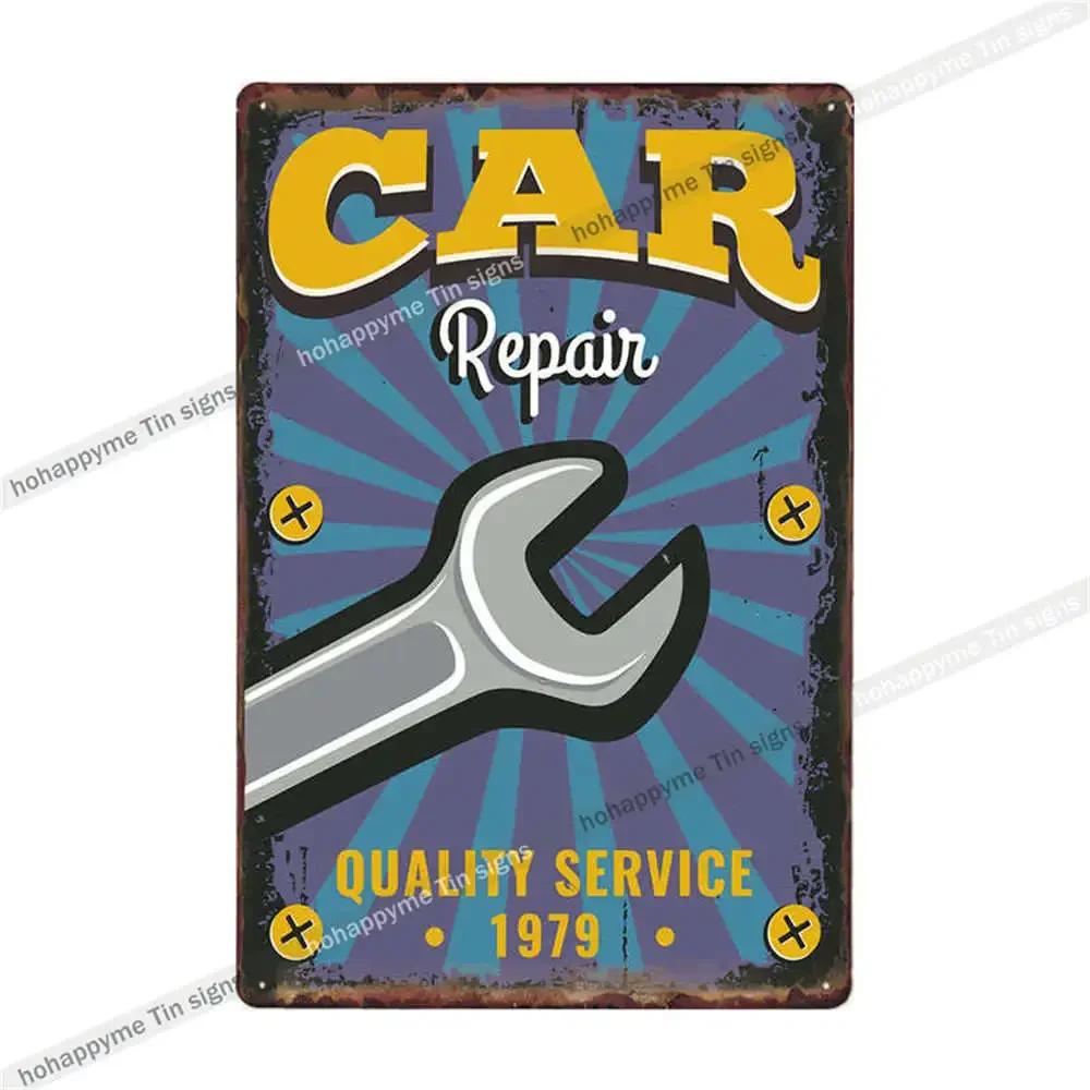 Винтажная металлическая табличка CAR WASH Идеальный декор для автозаправки Гаража Клуба Дома Прочный жестяной знак Художественная роспись Размер x см